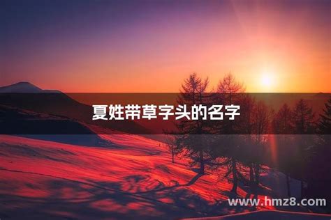 夏的名字|夏姓起名：夏姓如何取一个冬暖夏清的好听名字？